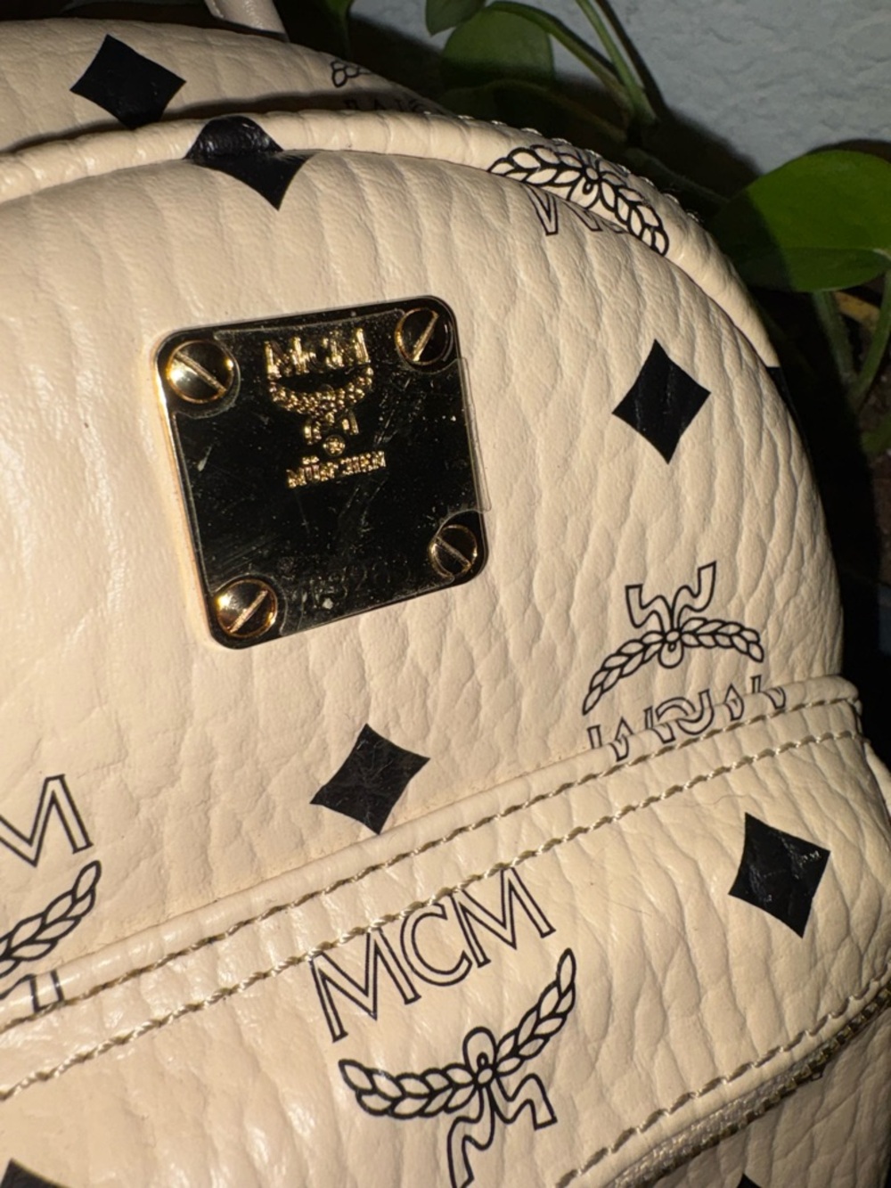 MCM Mini Stark Visetos Backpack Crossbody Bag LIKE NEW - Picture 12 of 13